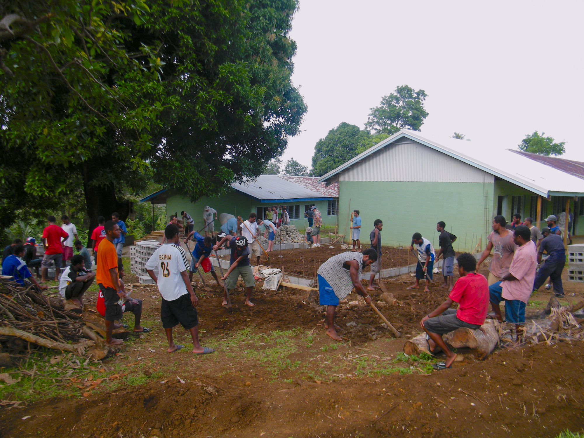 Building new school in Vanuatu