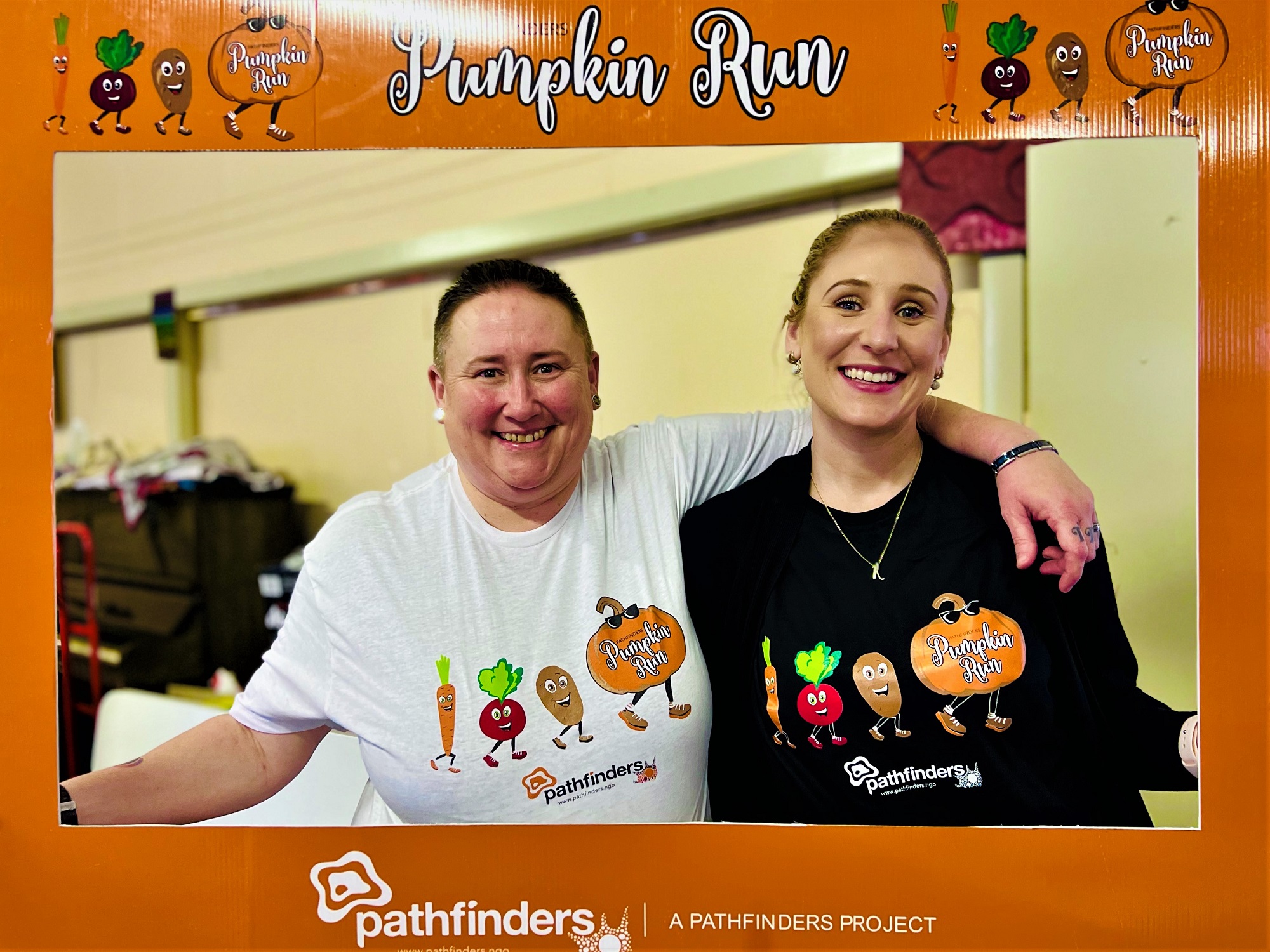 Pumpkin run helpers portrait