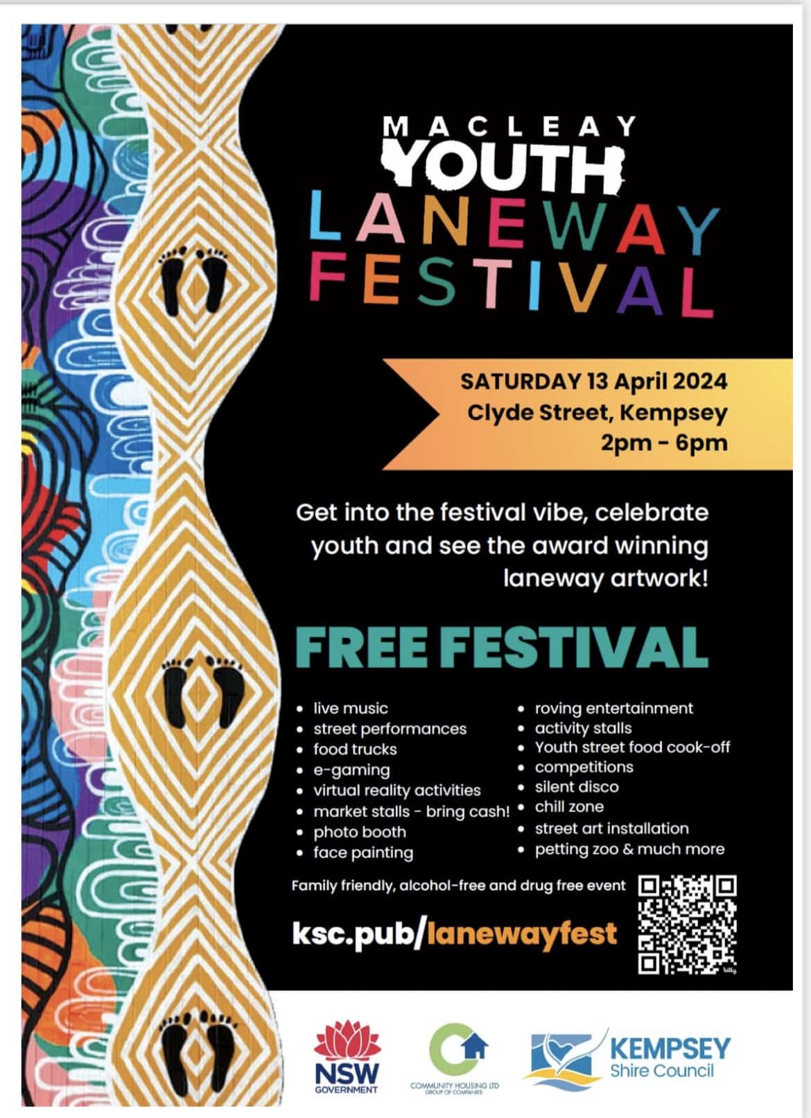 Laneway Festival Event Poster - Kempsey