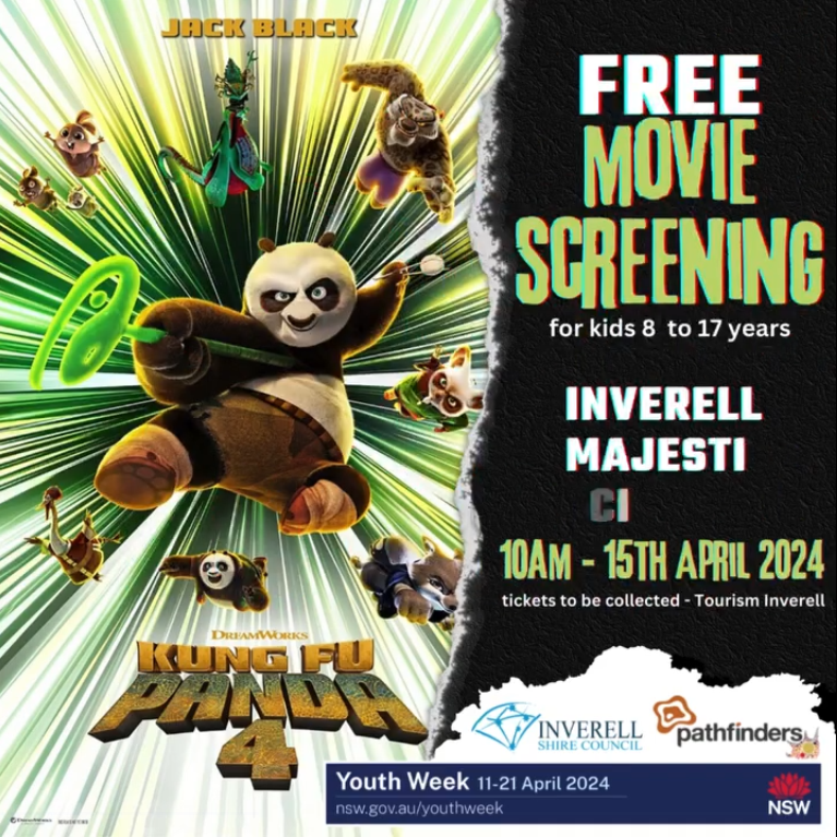Youth Week event poster Free Movie - Inverell