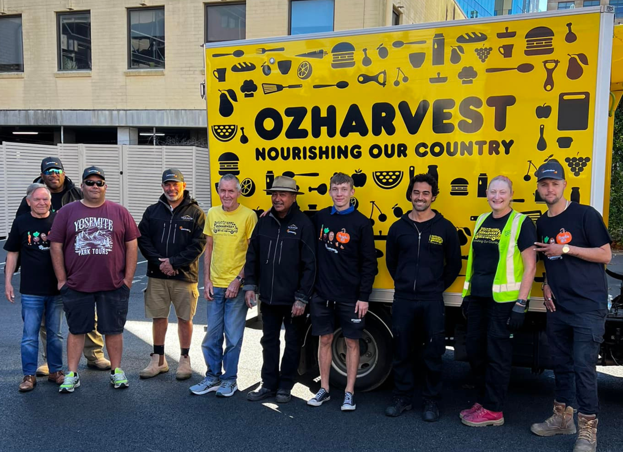 Delivering to OzHarvest and the Salvation Army