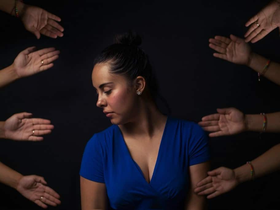 Woman in need of support for domestic violence